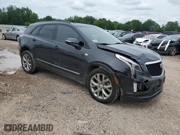 2020 Cadillac XT5 Sport AWD with VIN 1GYKNGRSXLZ161151, listed as a Copart auction lot 64041905 with 37,468 mi miles and Salvage title. Bid and sale history available at DreamBid. Image 4.