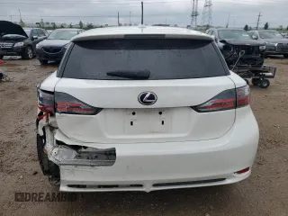 2012 Lexus CT 200h with VIN JTHKD5BH3C2086716, listed as a Copart auction lot 59615095 with 169,104 mi miles and Salvage title. Bid and sale history available at DreamBid. Image 6.