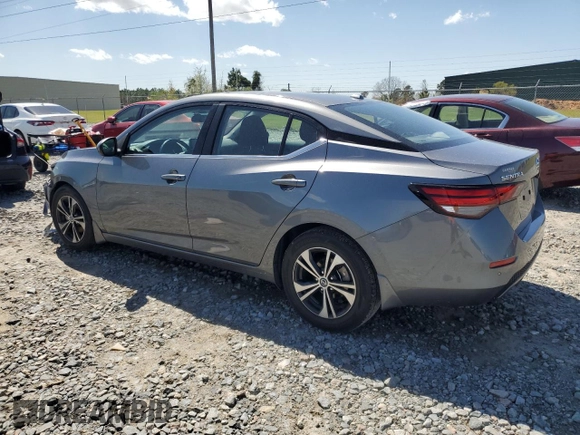2022 Nissan Sentra SV with VIN 3N1AB8CV1NY288891, listed as a Copart auction lot 49887585 with 24,029 mi miles and Salvage Title. Bid and sale history available at carsss.com. Image 2.