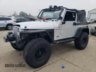 2005 Jeep Wrangler X with VIN 1J4FA39S45P375718, listed as a Copart auction lot 48148065 with 101,917 mi miles and Salvage Title. Bid and sale history available at carsss.com. Image 1.