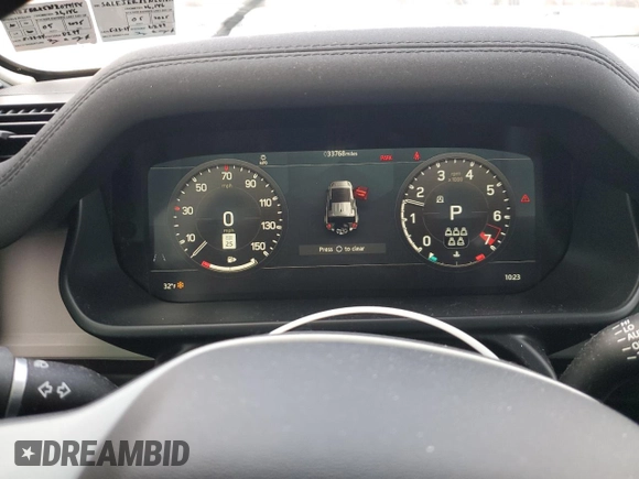 2022 Land Rover Defender S with VIN SALEJERX5N2078150, listed as a Copart auction lot 86412374 with 33,768 mi miles and Salvage title. Bid and sale history available at DreamBid. Image 9.