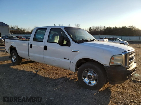 2005 Ford F-350 with VIN 1FTWW30P95EA61591, listed as a Copart auction lot 50008205 with Not provided miles and Salvage title. Bid and sale history available at DreamBid. Image 4.