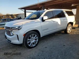 2021 Chevrolet Suburban High Country with VIN 1GNSKGKL7MR259841, listed as a Copart auction lot 41518575 with 84,509 mi miles and Clean Title. Bid and sale history available at carsss.com. Image 1.