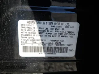 2017 Infiniti Q50 3.0t Premium with VIN JN1EV7AR0HM838033, listed as a Copart auction lot 49267315 with 75,032 mi miles and Salvage Title. Bid and sale history available at carsss.com. Image 12.