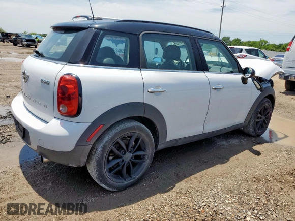 2015 MINI Countryman with VIN WMWZB3C52FWR43973, listed as a Copart auction lot 56751695 with 117,096 mi miles and Salvage title. Bid and sale history available at DreamBid. Image 3.