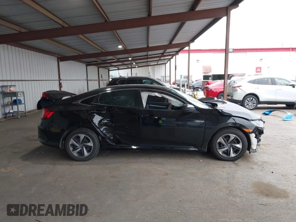 2020 Honda Civic Sedan LX with VIN 2HGFC2F60LH531399, listed as a IAAI auction lot 41713211 with 126,789 mi miles. Bid and sale history available at carsss.com. Image 13.