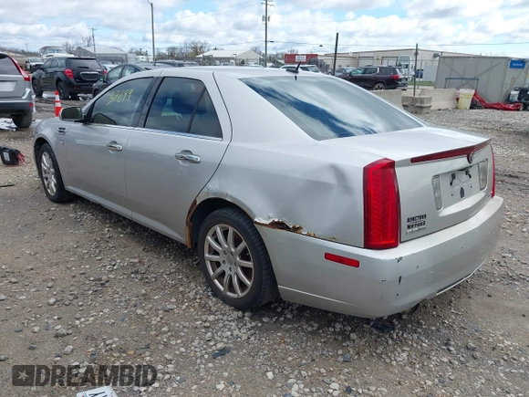 2008 Cadillac STS RWD w/1SB with VIN 1G6DW67V080126989, listed as a IAAI auction lot 42137899 with 123,638 mi miles. Bid and sale history available at carsss.com. Image 3.