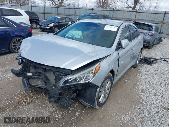 2016 Hyundai Sonata SE with VIN 5NPE24AF2GH281144, listed as a IAAI auction lot 41715739 with 92,663 mi miles and . Bid and sale history available at DreamBid. Image 17.