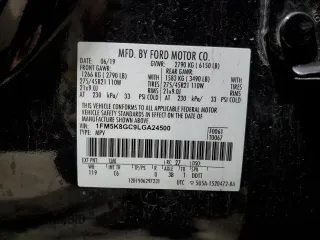 2020 Ford Explorer ST with VIN 1FM5K8GC9LGA24500, listed as a Copart auction lot 49854405 with 91,323 mi miles and Salvage Title. Bid and sale history available at carsss.com. Image 13.