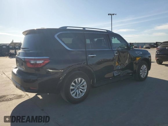2023 Nissan Armada SV with VIN JN8AY2AD8P9693887, listed as a Copart auction lot 50410685 with 30,355 mi miles and Salvage title. Bid and sale history available at DreamBid. Image 3.