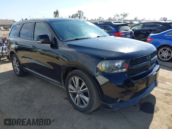 2013 Dodge Durango R/T with VIN 1C4SDHCT2DC530301, listed as a IAAI auction lot 42008853 with 186,148 mi miles and . Bid and sale history available at DreamBid. Image 1.