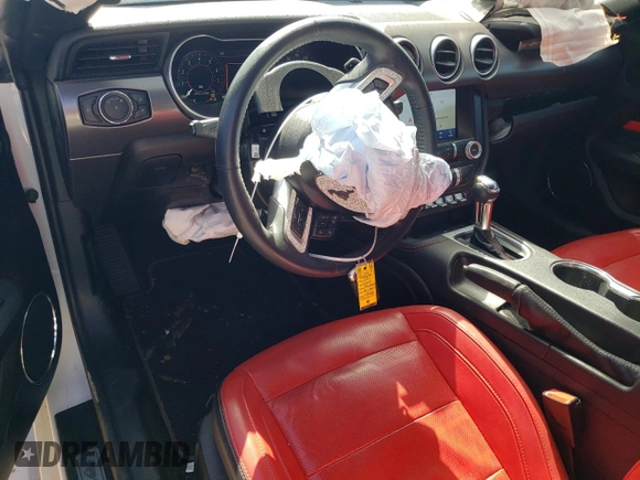 2021 Ford Mustang EcoBoost with VIN 1FA6P8TH0M5140666, listed as a Copart auction lot 48544055 with 30,823 mi miles and Salvage Title. Bid and sale history available at carsss.com. Image 8.