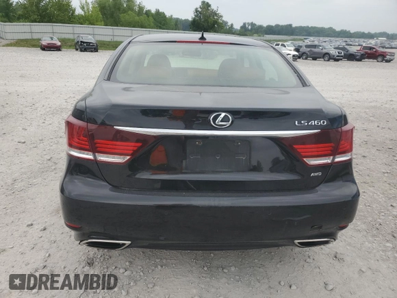 2013 Lexus LS 460 with VIN JTHCL5EF1D5015774, listed as a Copart auction lot 59675505 with 99,323 mi miles and Clean title. Bid and sale history available at DreamBid. Image 6.