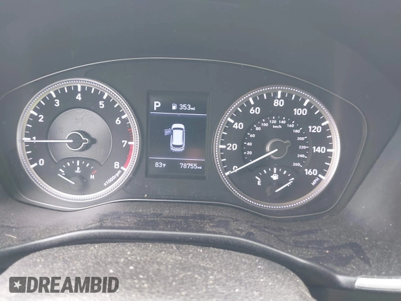 2019 Hyundai Santa Fe SE with VIN 5NMS23AD7KH111542, listed as a IAAI auction lot 42430502 with 78,755 mi miles and . Bid and sale history available at DreamBid. Image 7.