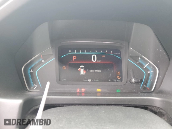 2018 Honda Odyssey EX with VIN 5FNRL6H50JB028983, listed as a Copart auction lot 51187405 with 111,779 mi miles and Clean title. Bid and sale history available at DreamBid. Image 9.