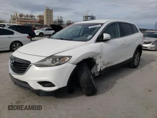 2014 Mazda CX-9 Sport with VIN JM3TB2BA8E0443472, listed as a Copart auction lot 43344315 with 155,573 mi miles and Salvage title. Bid and sale history available at DreamBid. Image 1.