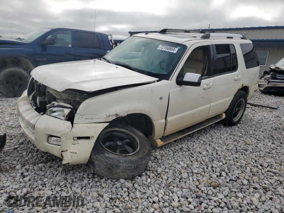 2007 Mercury Mountaineer Premier with VIN 4M2EU48857UJ06355, listed as a Copart auction lot 72150804 with 338,196 mi miles and Clean Title. Bid and sale history available at carsss.com. Image 1.