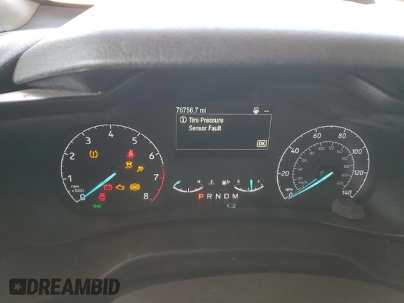 2020 Ford Transit Connect XL with VIN NM0LS7E2XL1448736, listed as a Copart auction lot 84111294 with 76,756 mi miles and Salvage title. Bid and sale history available at DreamBid. Image 9.