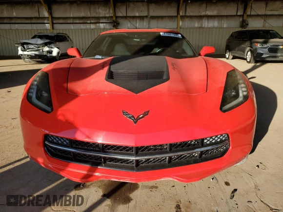 2015 Chevrolet Corvette Z51 1LT with VIN 1G1YH2D73F5100421, listed as a Copart auction lot 41861925 with 0 mi miles and Salvage Title. Bid and sale history available at carsss.com. Image 5.