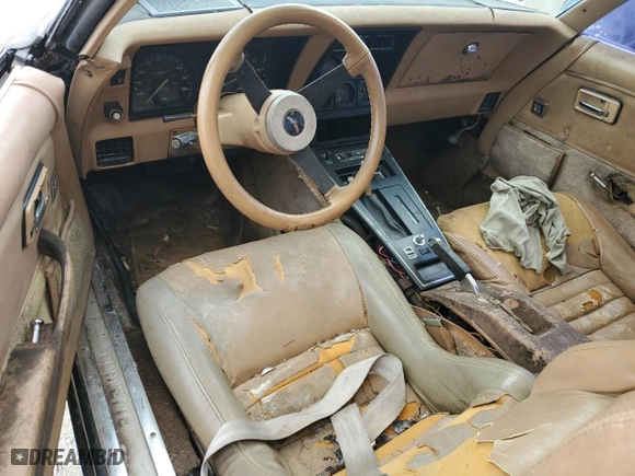1981 Chevrolet Corvette with VIN 1G1AY8760BS416426, listed as a Copart auction lot 76750144 with 0 mi miles and Non Repairable. Bid and sale history available at carsss.com. Image 8.