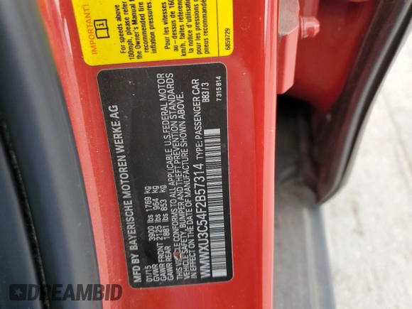 2015 MINI Hardtop 4 Door S z VIN WMWXU3C54F2B57314, wystawiony jako Copart lot #56327705 z przebiegiem 89 986 mil mil oraz Szkody całkowita. Historia ofert i sprzedaży dostępna na DreamBid. Obrazek 12.