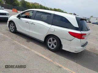 2019 Honda Odyssey EX with VIN 5FNRL6H59KB075219, listed as a IAAI auction lot 42435591 with 51,663 mi miles and . Bid and sale history available at DreamBid. Image 3.