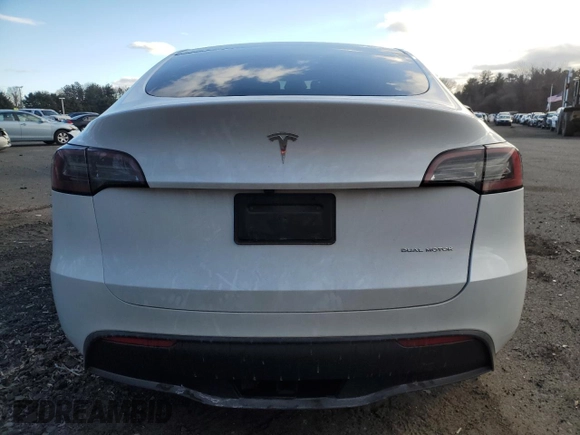 2023 Tesla Model Y Long Range with VIN 7SAYGAEE1PF967353, listed as a Copart auction lot 88700135 with 16,249 mi miles and Salvage Title. Bid and sale history available at DreamBid. Image 6.
