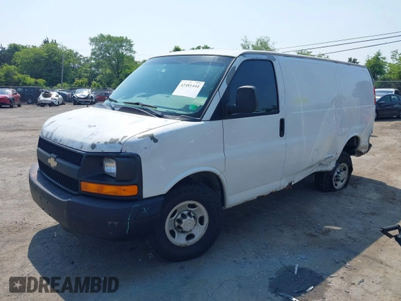2010 Chevrolet Express Cargo with VIN 1GCZGFBA5A1180910, listed as a IAAI auction lot 42481444 with 330,979 mi miles and . Bid and sale history available at DreamBid. Image 17.