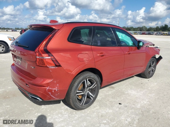 2021 Volvo XC60 R-Design with VIN YV4A22RMXM1869508, listed as a Copart auction lot 87094584 with 12,448 mi miles and Non Repairable. Bid and sale history available at carsss.com. Image 3.