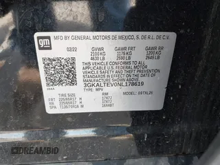 2022 GMC Terrain SLE with VIN 3GKALTEV0NL178619, listed as a IAAI auction lot 42607104 with 203,891 mi miles and . Bid and sale history available at DreamBid. Image 9.