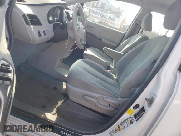2013 Toyota Sienna L with VIN 5TDZK3DC7DS330924, listed as a Copart auction lot 75035774 with 153,550 mi miles and Salvage Title. Bid and sale history available at carsss.com. Image 7.