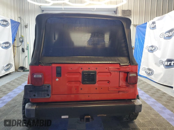 2003 Jeep Wrangler X with VIN 1J4FA39S93P307797, listed as a Copart auction lot 45927855 with 59,914 mi miles and Clean Title. Bid and sale history available at carsss.com. Image 6.