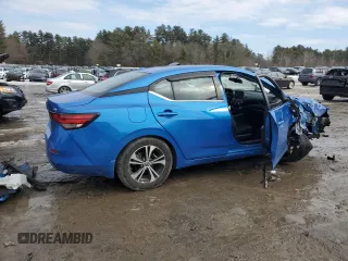 2020 Nissan Sentra SV with VIN 3N1AB8CV1LY241809, listed as a Copart auction lot 46157885 with 39,418 mi miles and Salvage Title. Bid and sale history available at carsss.com. Image 3.