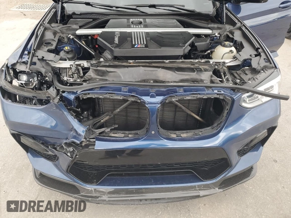 2020 BMW X3 M Competition with VIN 5YMTS0C06LLT11106, listed as a Copart auction lot 72803964 with 49,679 mi miles and Salvage Title. Bid and sale history available at carsss.com. Image 12.