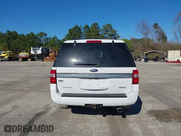 2015 Ford Expedition Max Limited with VIN 1FMJK2AT0FEF46677, listed as a IAAI auction lot 41821917 with 146,420 mi miles and . Bid and sale history available at DreamBid. Image 17.