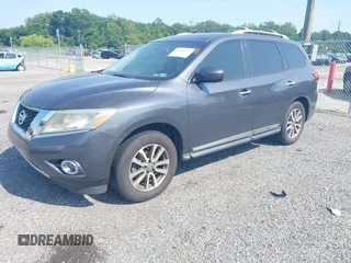 2013 Nissan Pathfinder SL with VIN 5N1AR2MM5DC653605, listed as a IAAI auction lot 42754792 with 149,010 mi miles and . Bid and sale history available at DreamBid. Image 2.
