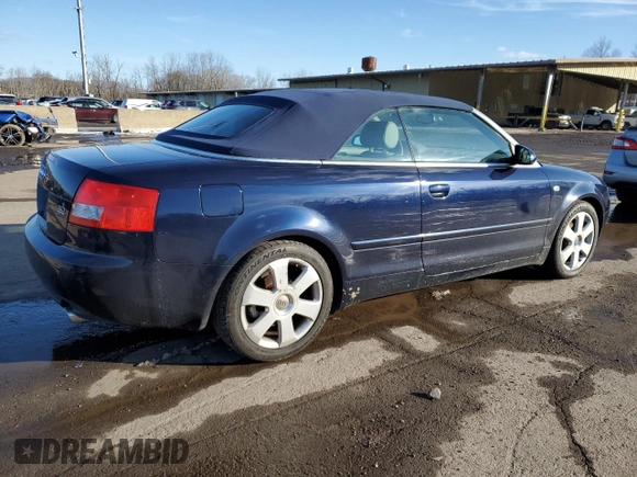 2005 Audi A4 3.0L with VIN WAUDT48H75K007160, listed as a Copart auction lot 44490145 with 90,983 mi miles and Salvage Title. Bid and sale history available at carsss.com. Image 3.