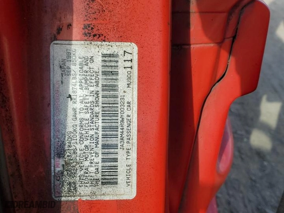 1998 Mitsubishi 3000GT with VIN JA3AM44H9WY003231, listed as a Copart auction lot 82323874 with 0 miles and Clean Title. Bid and sale history available at carsss.com. Image 12.