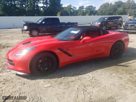 2014 Chevrolet Corvette Stingray Z51 3LT with VIN 1G1YL3D72E5132036, listed as a Copart auction lot 71673874 with 182,761 mi miles and Salvage Title. Bid and sale history available at carsss.com. Image 1.