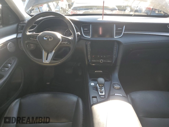 2020 Infiniti QX50 Luxe with VIN 3PCAJ5M35LF111703, listed as a Copart auction lot 77794333 with 31,785 mi miles and Salvage title. Bid and sale history available at DreamBid. Image 8.