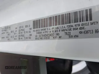 2017 Ram ProMaster Cargo with VIN 3C6TRVAG5HE534357, listed as a IAAI auction lot 41405041 with 133,119 mi miles and . Bid and sale history available at DreamBid. Image 9.