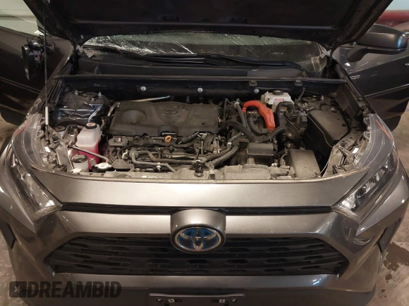 2021 Toyota RAV4 Hybrid LE with VIN 4T3LWRFV7MU043786, listed as a IAAI auction lot 41063021 with 60,430 mi miles. Bid and sale history available at carsss.com. Image 10.