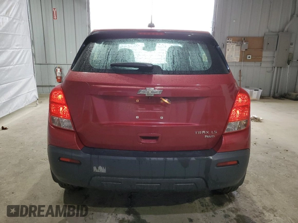 2015 Chevrolet Trax LS with VIN KL7CJPSB3FB244916, listed as a Copart auction lot 54825345 with 120,780 mi miles and Clean Title. Bid and sale history available at DreamBid. Image 6.