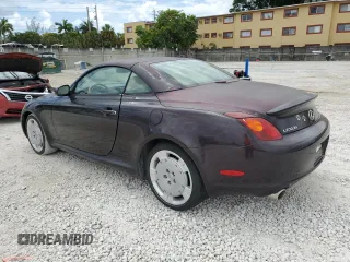 2002 Lexus SC 430 z VIN JTHFN48Y720002987, wystawiony jako Copart lot #55450785 z przebiegiem 91 164 mil mil oraz Szkody całkowita. Historia ofert i sprzedaży dostępna na DreamBid. Obrazek 2.