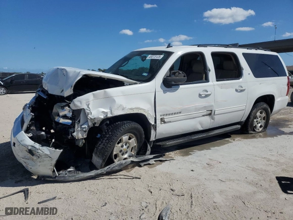 2013 Chevrolet Suburban LT with VIN 1GNSCJE05DR235713, listed as a Copart auction lot 48373125 with 73,254 mi miles and Salvage Title. Bid and sale history available at carsss.com. Image 1.