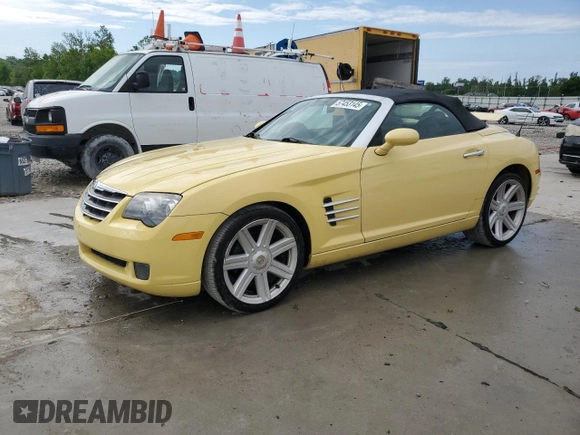 2005 Chrysler Crossfire Limited z VIN 1C3AN65L25X045357, wystawiony jako Copart lot #57453145 z przebiegiem 153 164 mil mil oraz Szkoda całkowita • Salvage title. Historia ofert i sprzedaży dostępna na DreamBid. Obrazek 1.