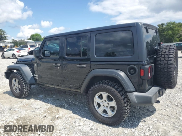 2018 Jeep Wrangler Unlimited Sport with VIN 1C4HJXDG8JW108185, listed as a Copart auction lot 58849745 with 65,097 mi miles and Salvage title. Bid and sale history available at DreamBid. Image 2.