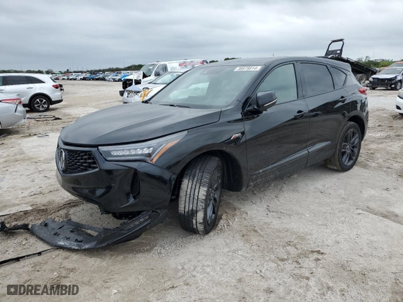 2023 Acura RDX w/A-Spec Package with VIN 5J8TC1H67PL002700, listed as a Copart auction lot 38978814 with 11,367 mi miles. Bid and sale history available at carsss.com. Image 1.