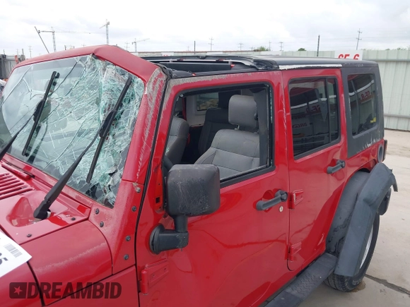 2007 Jeep Wrangler Unlimited X with VIN 1J4GB39157L108803, listed as a IAAI auction lot 41894435 with 46,654 mi miles and . Bid and sale history available at DreamBid. Image 6.