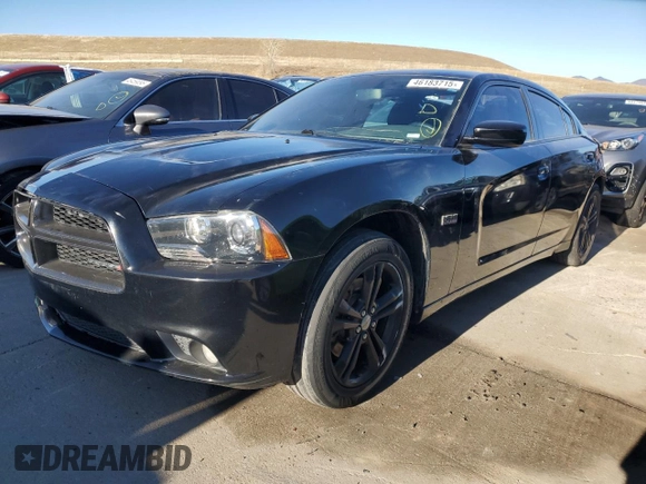 2014 Dodge Charger RT Plus with VIN 2C3CDXDT8EH360882, listed as a Copart auction lot 46183715 with 107,352 mi miles and Salvage Title. Bid and sale history available at carsss.com. Image 1.